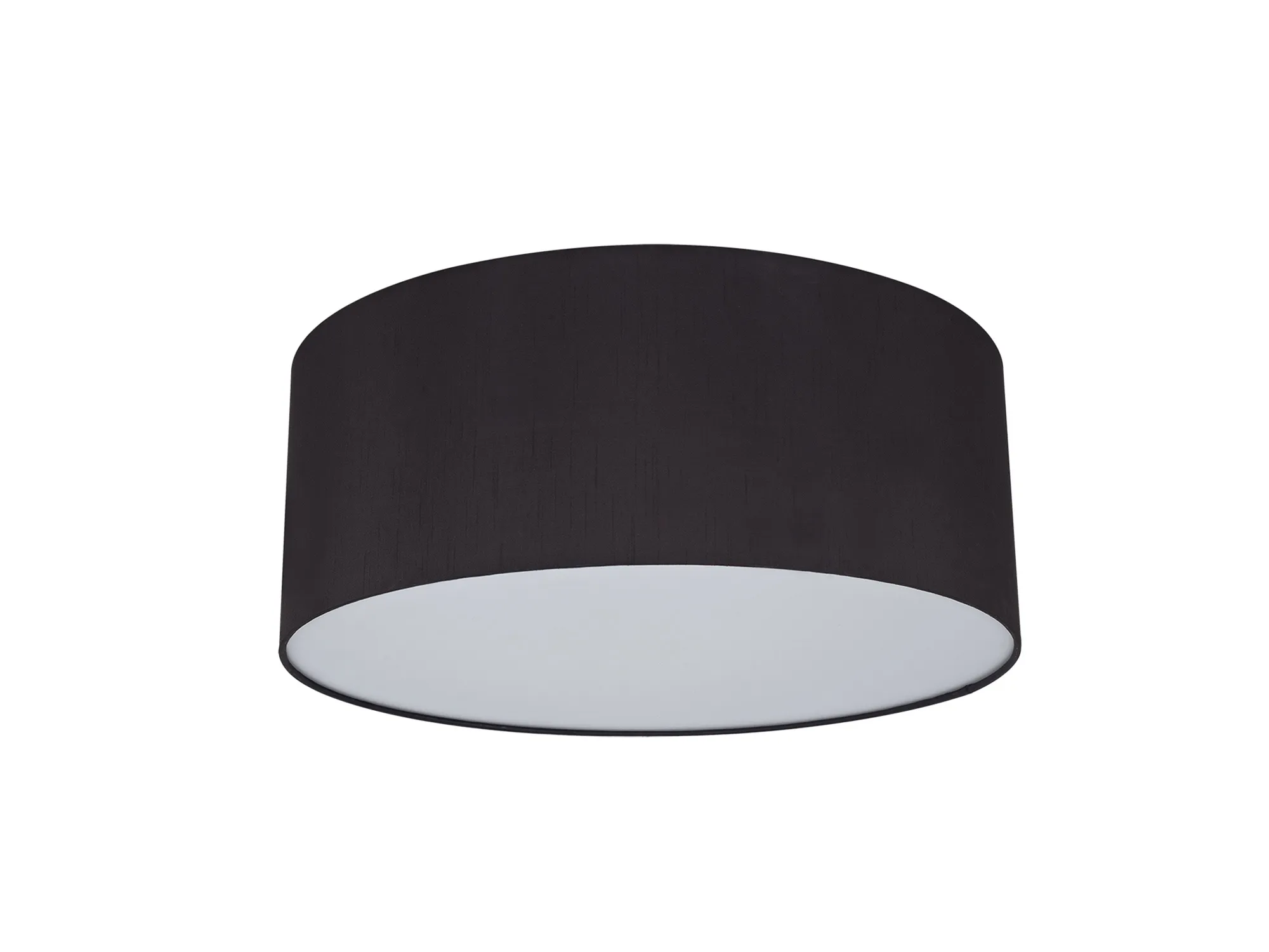 Baymont 50cm Flush 5 Light Black, Frosted Diffuser DK0634  Deco Baymont WH BL